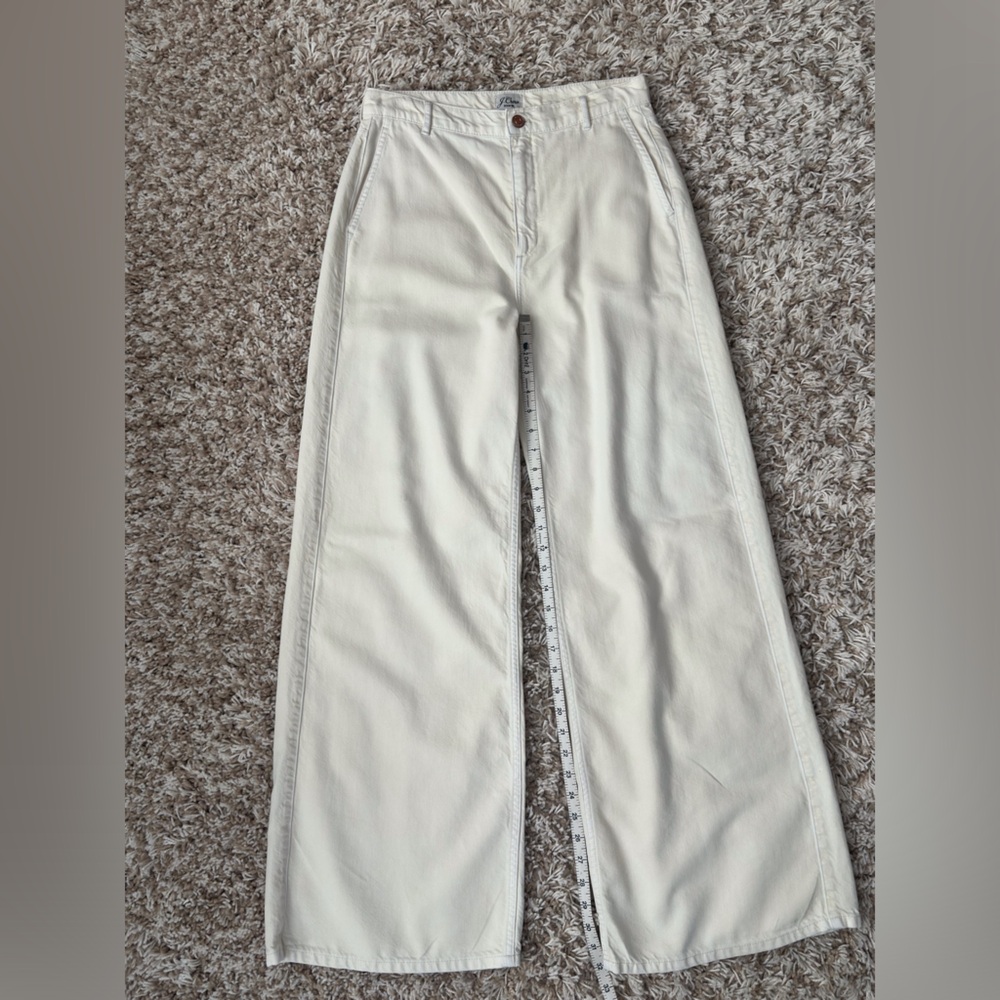 J. Crew Cream Denim Pants